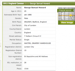 1911 census GSH